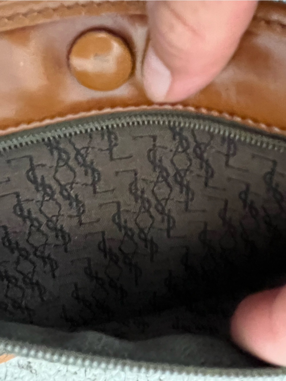 Vintage Yves Saint Laurent Canvas Crossbody Bag Leather Trim-MADE IN FRANCE - Picture 8 of 16